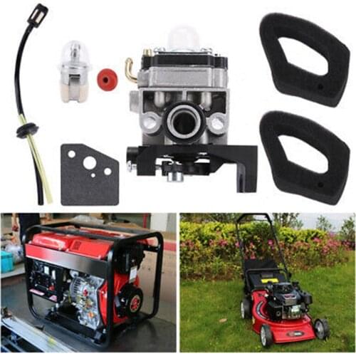 1Set Carburetor For Honda GX25 GX35 Air Filter Fuel Filter Bulb Primer Red Chock Lever Carburetor Gasket Fuel Hose Eyelet Kit