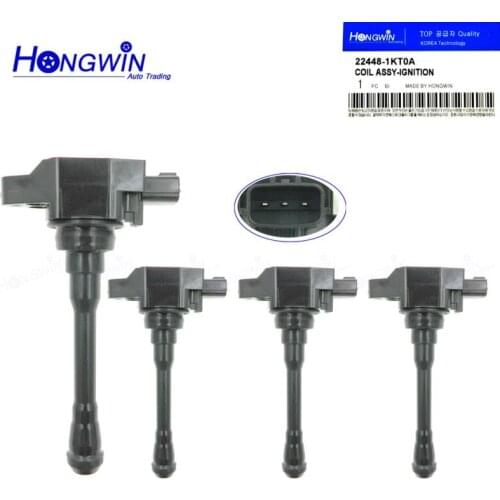 4 Pcs OE No.:224481KT0A Ignition Coil Fits Infiniti Fx50 Nissan Juke Micra IV Note Qashqai X-Trail Renault Koleos 1.2L 1.6L 2.0L