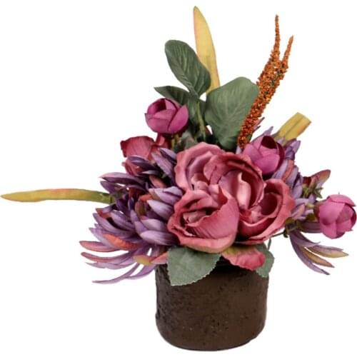 Ceramic Potted Plants Decorative Flower Artificial Flowers Home Bouquet Decorations Hydrangea Hybrid Wedding Autumn Decoration