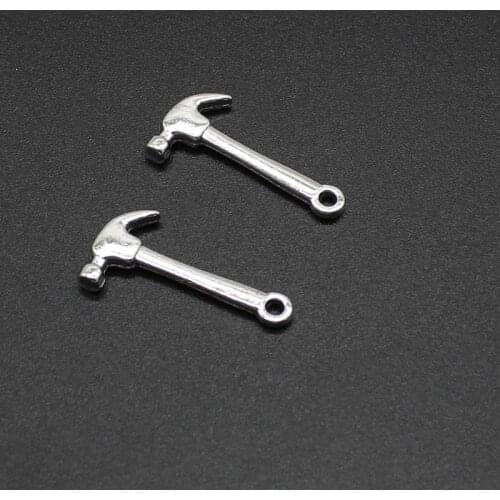 10pcs creative diy jewelry alloy accessories personalized life tools taro hammer pendant pendant wholesale