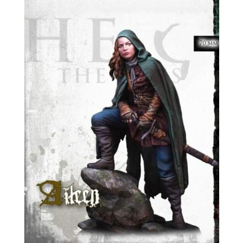 1/24 Resin Figure Building Kit Female Warrior 70MM