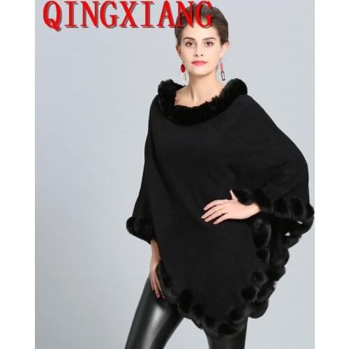 2018 Fashion Pashmina Women Warm Winter Scarf Shawl Faux Cashmere Fur Collar Cape Shawl Wraps Warm Poncho Ladies Stoles