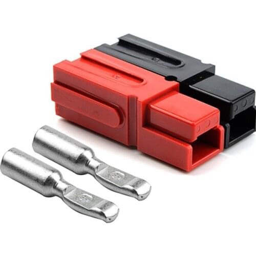 A pair of DC 120 A quick disconnect power terminal connector Red&Black