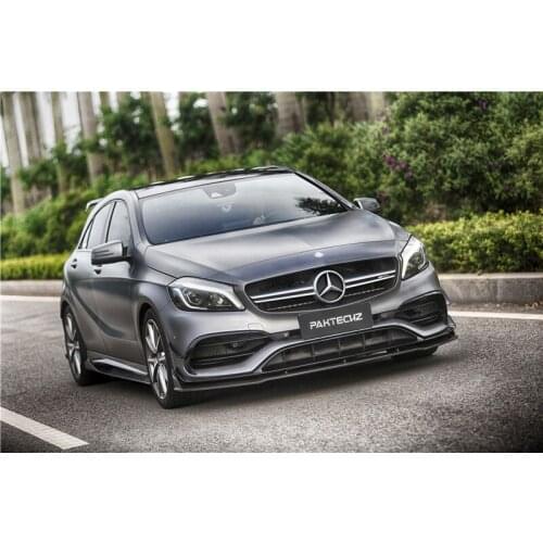 Suitable for Benz A45 Amg Refitting Paktechz Carbon Fiber Front Side Skirt Pilot Light Rear Lip Tail