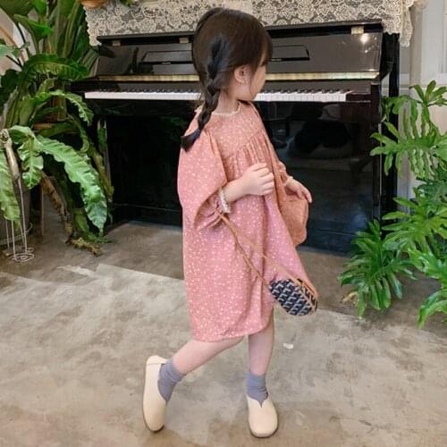 YourSeason Baby Girls Breathable Floral Princess Dress 2021 Spring Summer Kids Loose Casual Cute Dresses