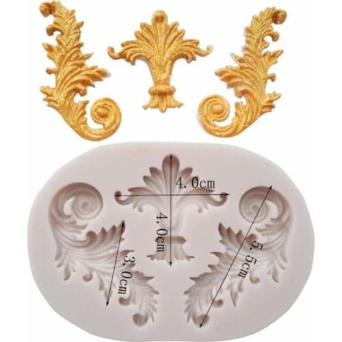 Scroll Relief Lace Cake Border Silicone Mold Fondant Molds DIY Wedding Cake Decorating Tools Candy Clay Chocolate Gumpaste Mould
