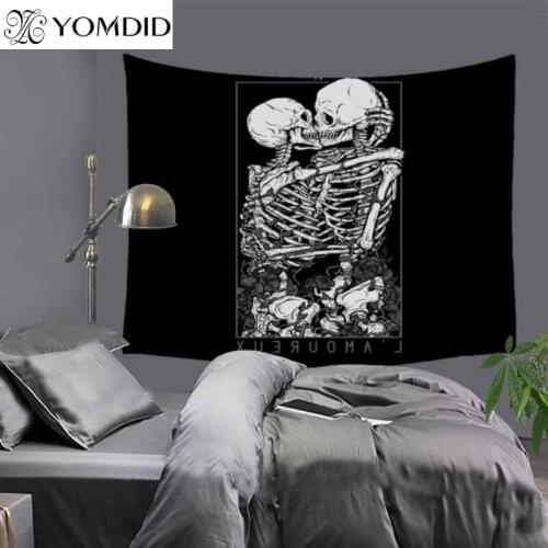 Sugar skull Tapestry Printed Carpet hippie Tapestry Home Decoration Wall Hanging 2 Sizes Yoga Mat Blanket Tapestry tapiz pared