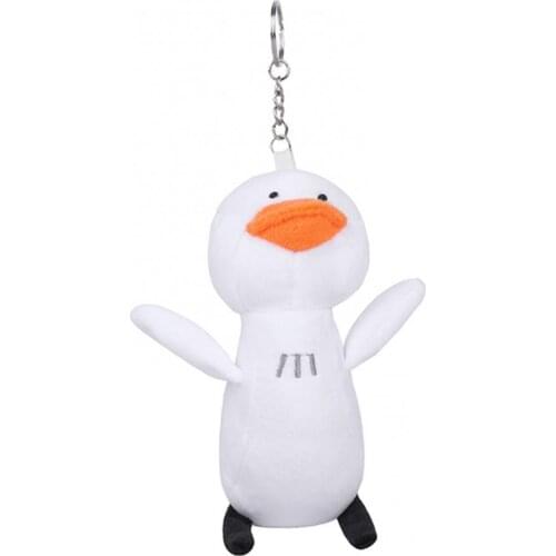 Cute Soft Little White Duck Plush Hanging Doll with Keychain Bag Pendant Gift Cute Animals Children Gifts