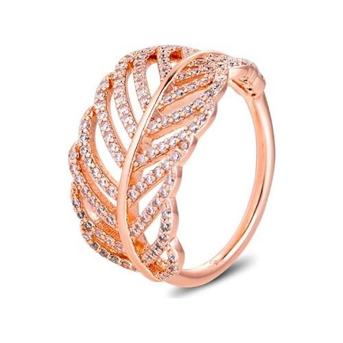 Ring Light As A Feather Rings For Women Anillos Mujer Bague 925 Sterling Silver 925 Jewelry bijoux Femme Joyas Plata