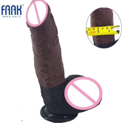 Thick Silicone Dildo Lifelike Penis Big Cock Dick Sucker Sex Toys for Female Masturbation Lesbian Flirting Orgasm Sex Toy Store