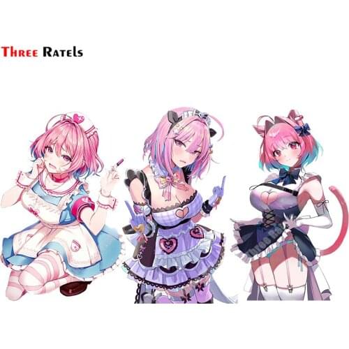 Three Ratels A645 Yumemi Riamu Ldolmaste Personalized Creative Scratch Stickers Car Sticker Waterproof Anime Role Wall Decor