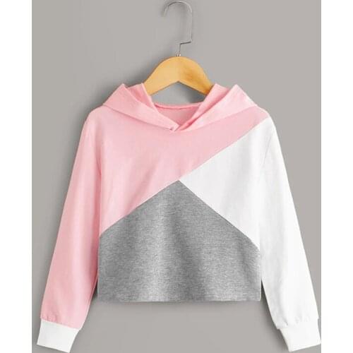 Baby Girls Outwears Kids Autumn Patchwork Letter Print Long Sleeve Suits Child Hoodie Sweatshirt Clothing