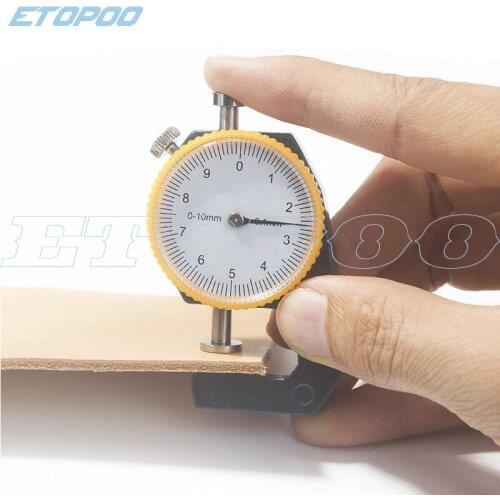 0-10mm leather Thickness Gauge 10mm mini thickness tester paper thickness meter, 5pcs/lot