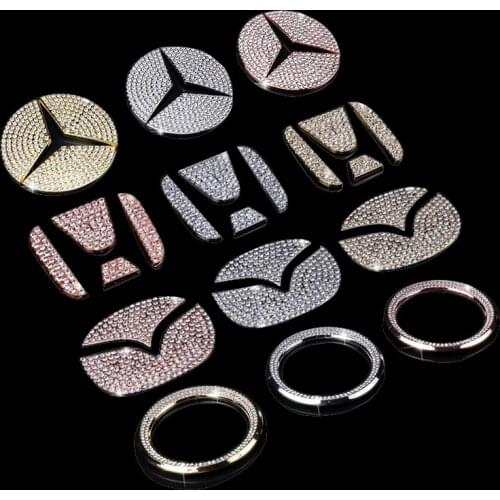 1pcs Suitable for a variety of car steering wheel decorative stickers steering wheel diamond decorative ring car decoration