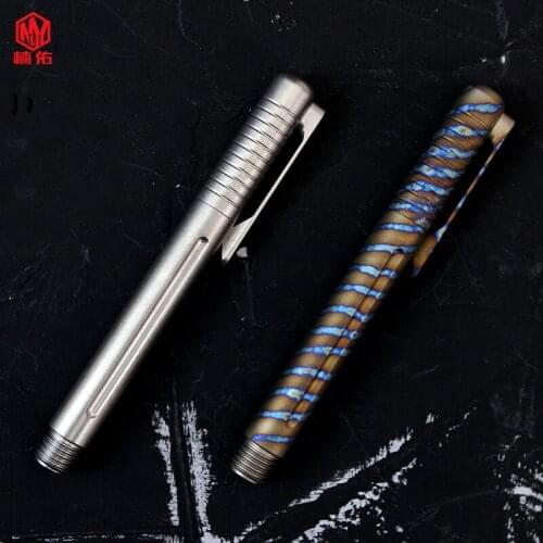 1PCS Luxury Titanium Alloy Gel Pen School Business Office Sign Pen Portable Mini Sign Pen