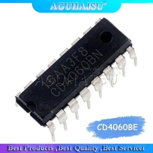 10pcs/lot CD4060BE HCF4060BE HCF4060 CD4060 DIP16 14-level binary serial count