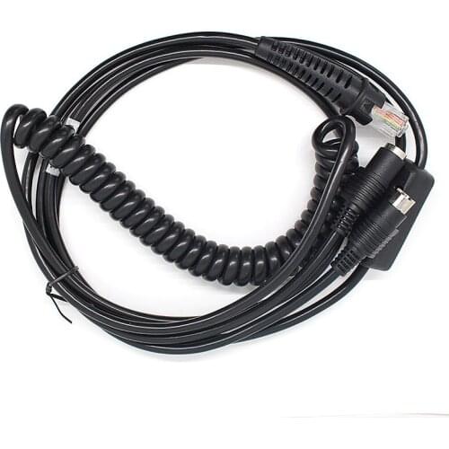 2PCS New 3M PS2 Keyboard Wedge Coiled Data Cable For Honeywell 3800G 4600G 4820G Barcode Scanners
