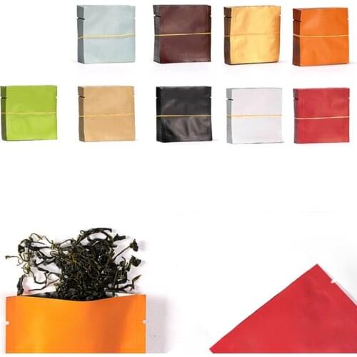 200Pcs/Lot Tea Bags Vacuum Heat Seal Packaging Pouches Food Coffee Tea Mylar Foil Bag 8*8cm