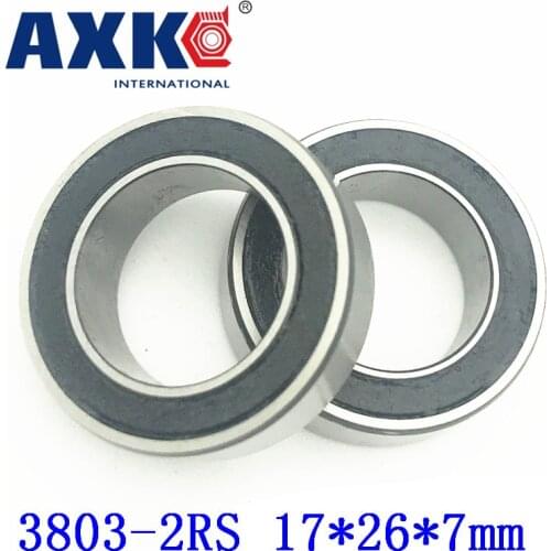 2021 Real New Arrival Steel Ball Bearing Rolamentos Axk 2pcs 3803-2rs 3803 Bicycle Suspension Pivot Point Bearing (17x26x7mm)