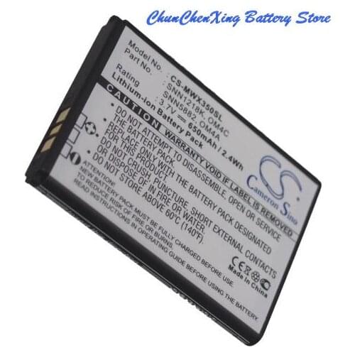 Cameron Sino 650mAh Battery OM4A,OM4C,SNN5882,SNN5882A for Motorola EX210,EX211,WX160, WX180, WX260, WX280, WX288, WX390, WX395