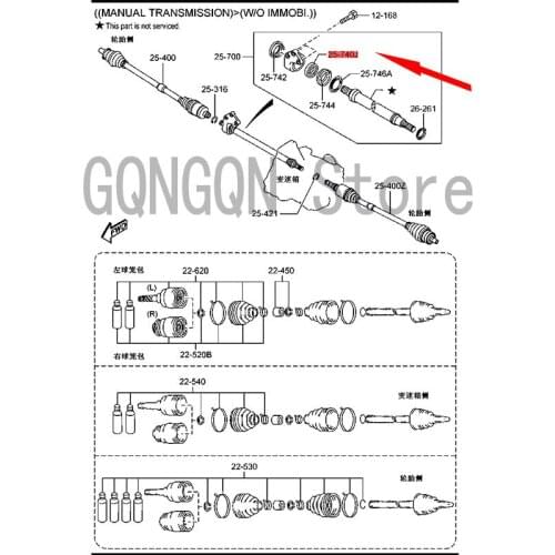 CAR bridge bearing For dMo nd eoF ies taT els tar Esc ape Maz da Transmission shaft intermediate support Rubber bearing