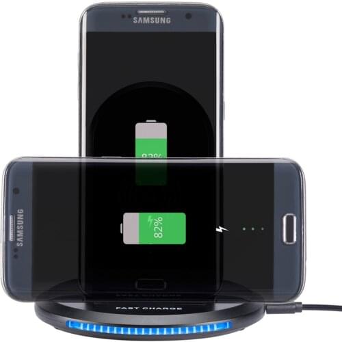 QI Fast Wireless Charger 2 Coil 9V Charging Stand for iPhone X 8 8Plus For Samsung Galaxy S9/S9 /S8/S8