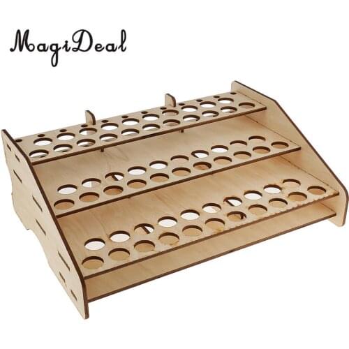 Wooden Paint Bottles Rack Modular Model Organizer Paint Storage Holder DIY Accessory