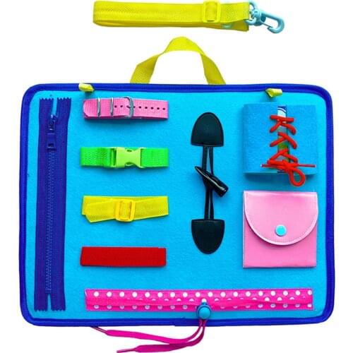 Montessori Toy Essential Educational Sensory Board For Toddlers Ntelligence Development Educational Toy