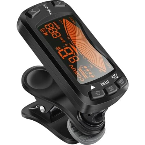 LEKATO 3 in 1 Tuner Clip On Tuner Guitar Tuner Metronome Metronome Electric Ukulele Tuner for Musical Instrument