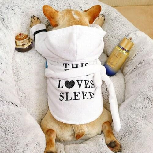 Cute Dog Pajamas Pet Puppy Clothes Clothing Soft Pets Dogs Cat Coat Costume For Small Medium Dogs Chihuahua French Bulldog Pug