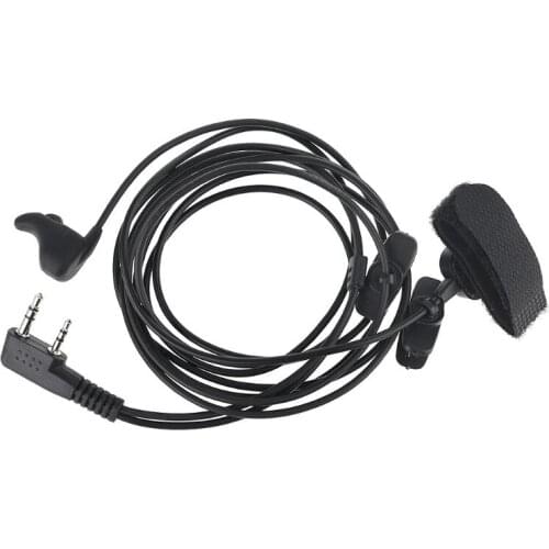 Ear Bone Earpiece Mic Finger PTT Headset for Kenwood TK3107 KPG27D TH225 Radio
