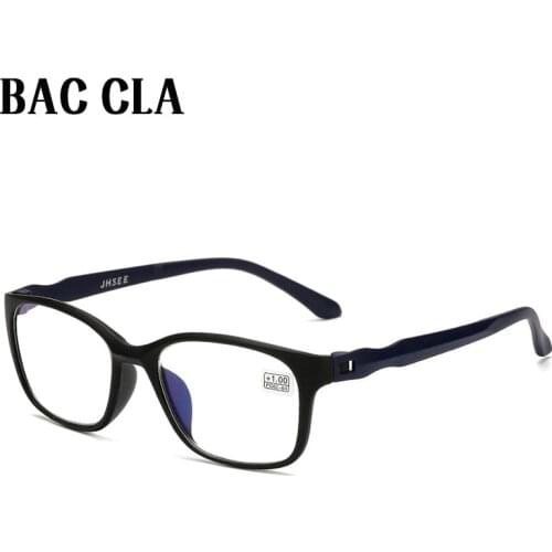 BAC CLA Reading Glasses Men Anti Blue Rays Presbyopia Eyeglasses Antifatigue Computer Eyewear with +1.5 +2.0 +2.5 +3.0 +3.5 +4.0