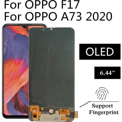6.44" OLED screen For OPPO F17 CPH2095 / A73 2020 CPH2099 LCD Display Touch Screen Digitizer Assembly Replacement