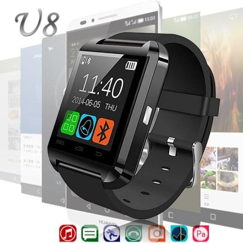 Hot Electronic intelligent Wristwatch Waterproof Sport Gold Smart Watch U8 Pedometer For iPhone Android Wrist Watch Men Gift