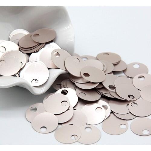 AB Transparent Sequins 20mm Large Round Loose Sequin with Big Hole PVC FlatPaillettes Wedding Decor Craft Garments Accessory 10g