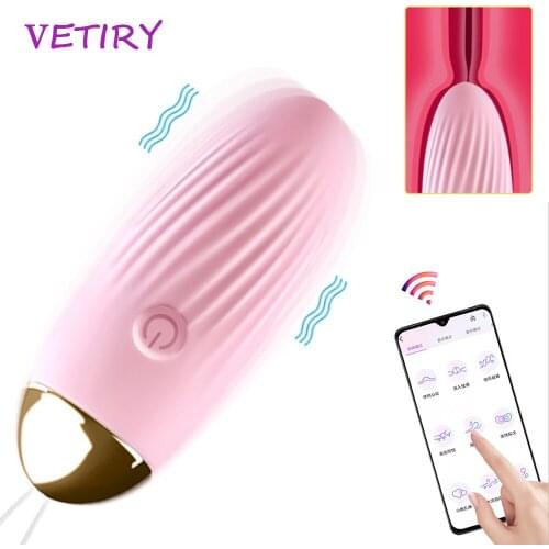 Bullet Vibrator App Bluetooth Control G-Spot Simulator Vaginal Kegel Ball Vibrating Love Egg Masturbator Sex Toys For Women