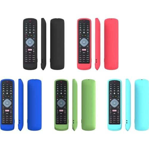 Dustproof Soft Silicone Case Remote Control Protective Cover for-Philips SMART TV NETFLIX TV Remote Control