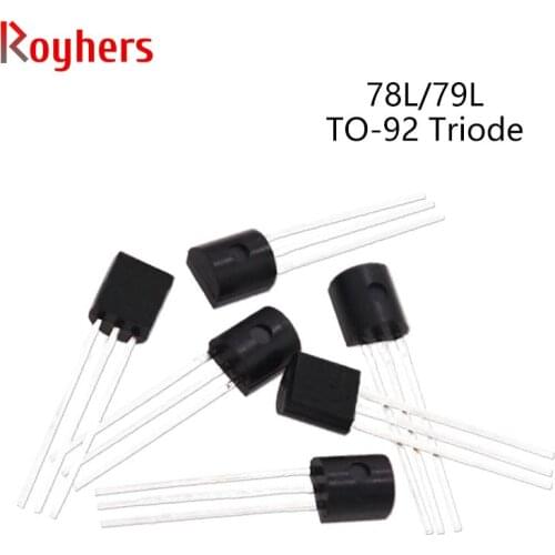 50Pcs Voltage Regulator Triodes 78L05 78L06 78L08 78L09 78L12 78L15 78L24 79L05 79L06 79L08 79L09 79L12 79L15 Transistor TO-92