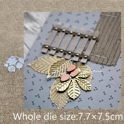 New Design Craft Metal Cutting Die die cuts 6pcs leaves pine cone decoration scrapbook Album Paper Card Craft Embossing die cuts
