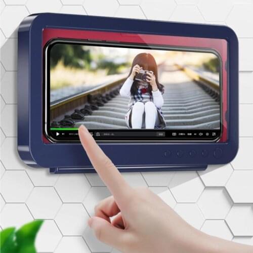 High Quality Mobile Phone Holder Bathroom Wall Mounted Phone Case Waterproof Phone Sealed Box Phone Organizer For Bath Washing