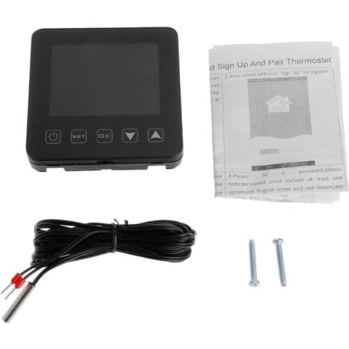 WiFi Programmable Thermostat Echo Alexa Voice Control Electric Floor Heating Room Temperature Control 16A 100-240V