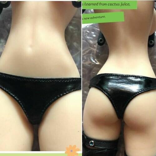1/6 Female Clothes Sexy PU Leather Underwear Fit 12" TBL UD Body