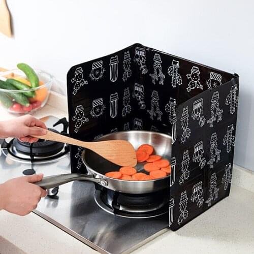 1PC Kitchen Gadgets Oil Splatter Screens Aluminium Foil Plate Gas Stove Splash Proof Baffle Home Kitchen Cooking Tools cookware