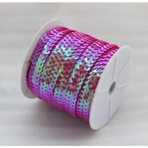 100 yards / roll 6mm string line sequins PVC clothing sequins dress footwear luggage and accessories Colorful