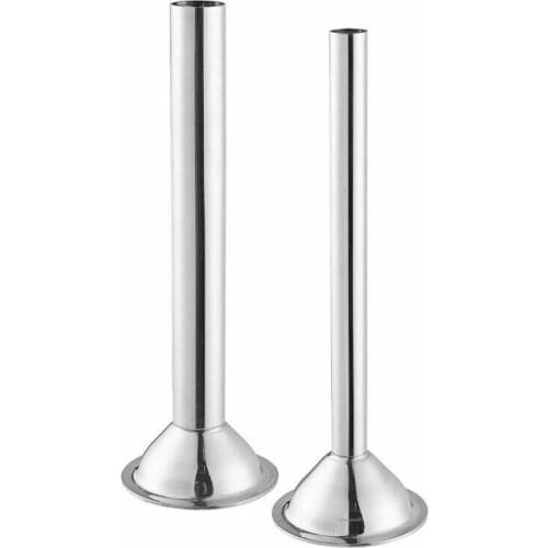 2pcs/set Stainless Steel DIY Sausage Stuffer Maker Tube Funnels Kitchen Tool Set Sausage Funnel Meat Grinder Enema Tool