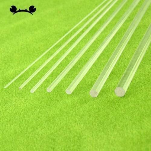 20pcs/lot Acrylic Rods Clear Transparent DIY Plexiglass Rods Sand Table Material Accessories Multi-size