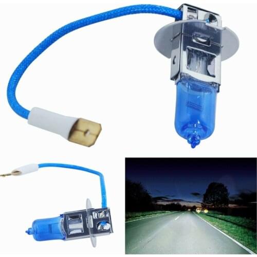 2x 12V 100W H3 Super Bright Ultra White Fog Halogen Bulb Car HeadLight Lamp HID