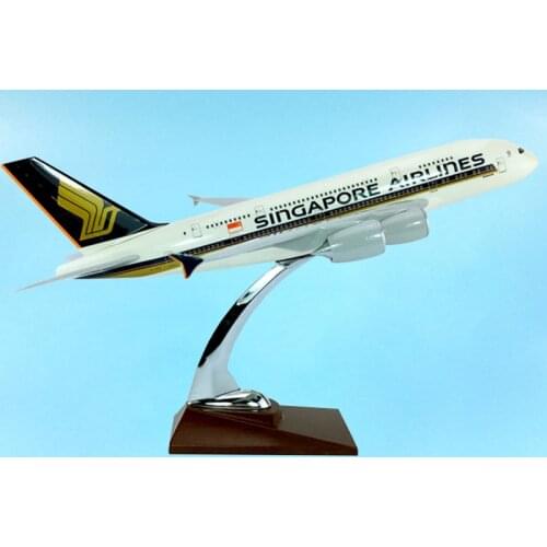 35CM 1:200 Scale Airbus A380-800 Singapore Airplanes Model Toys Resin Aircraft Aviation Plane Airliner Display Souvenir Gifts