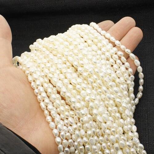 4-5 5-6 11-12mm natural freshwater pearl pop oval beads jewelry making handmade DIY necklace bracelet fashion jewelry accessory