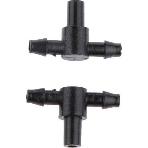 4/7 Barbed Tee Connector Joiner Drip Irrigation Fittings Hydroponics Pack of 50